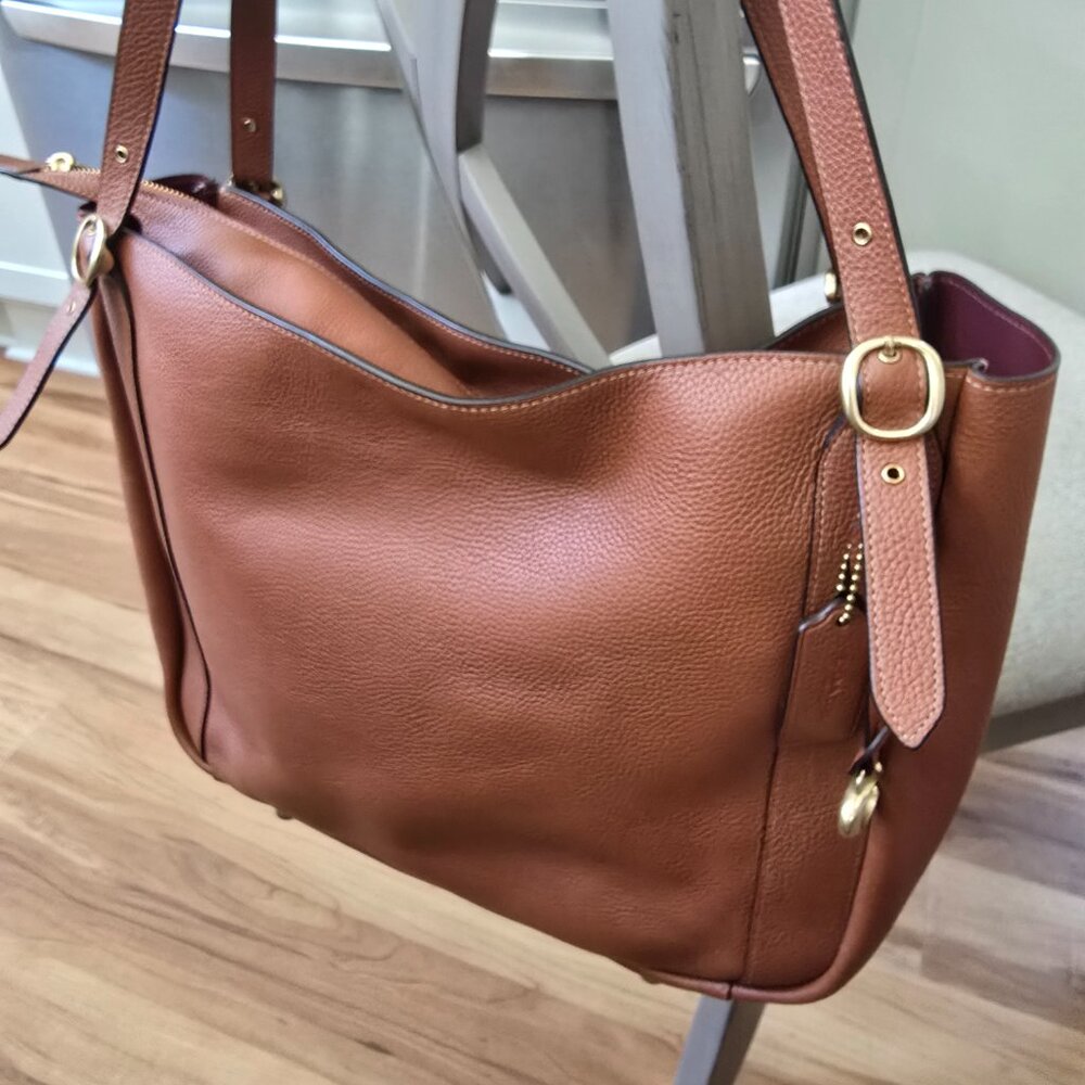 Coach Alana Saddle Brown Tote - Picture 7 of 14